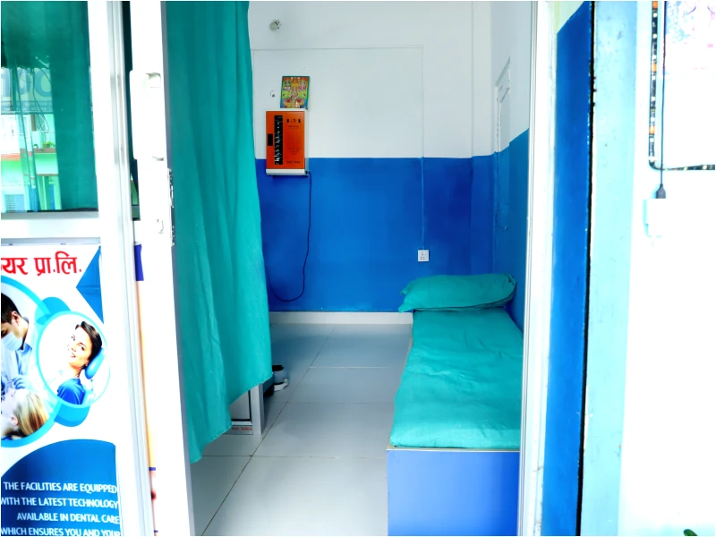 Private patient rest area inside the dental clinic